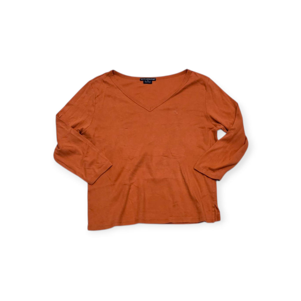 Playera Ralph Lauren Sport Xgrande Xl Naranja Cuello V