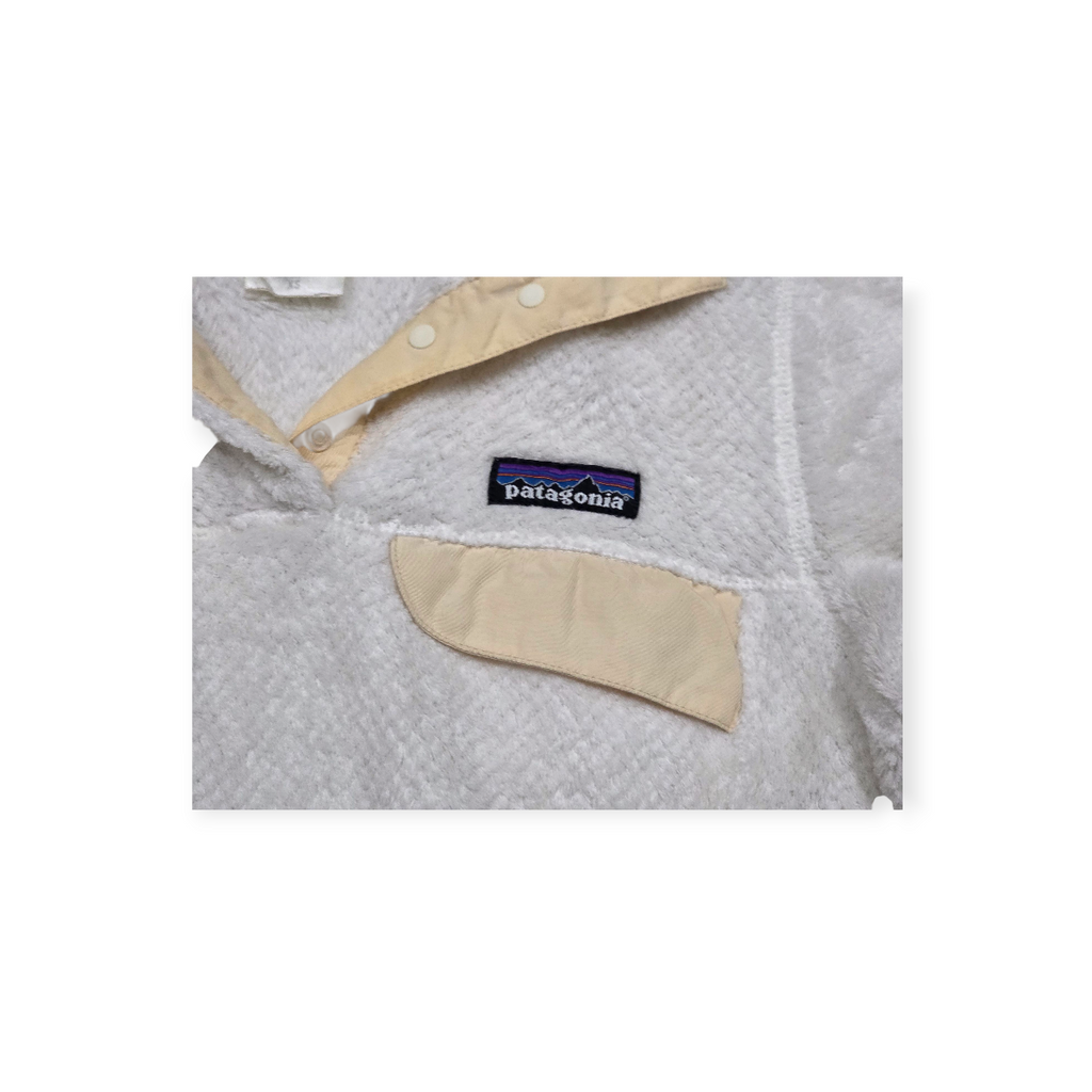 Sudadera Patagonia Snap-t Mujer Xs Polar Sherpa Beige
