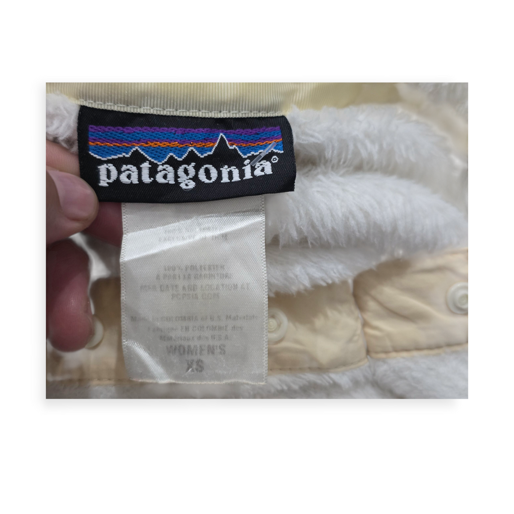 Sudadera Patagonia Snap-t Mujer Xs Polar Sherpa Beige