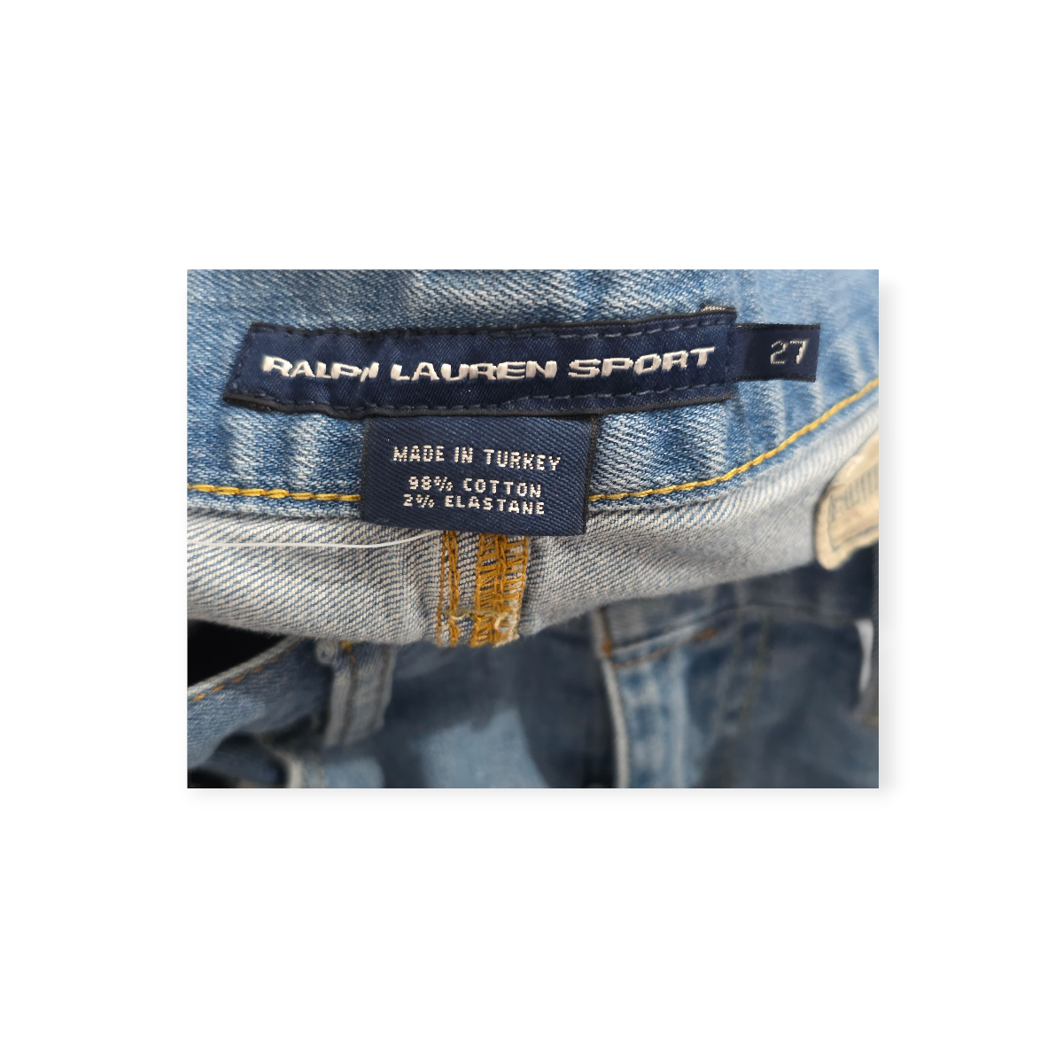 Pantalon Corto Mezclilla Ralph Lauren Sport Talla 27 Mujer