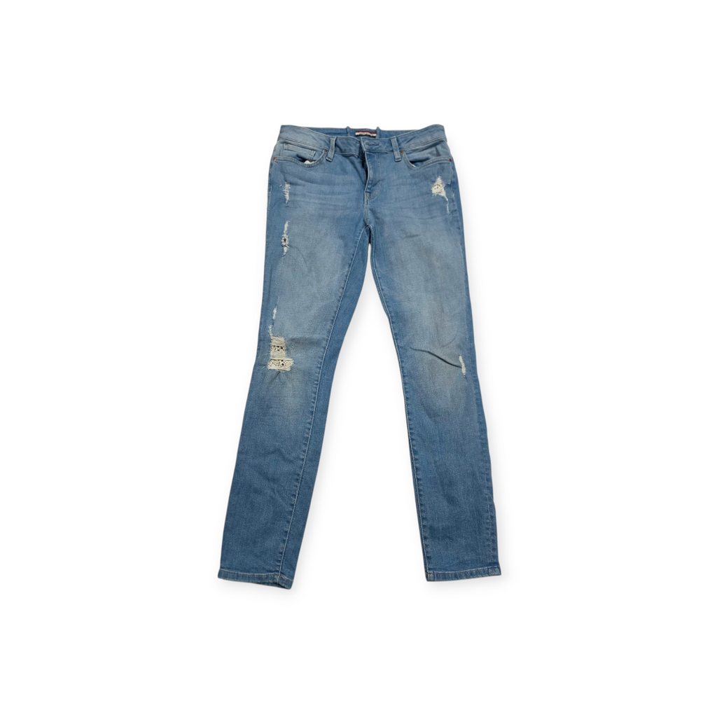 Pantalon Tommy Hilfiger Talla 6 Skinny De Mezclilla Clara