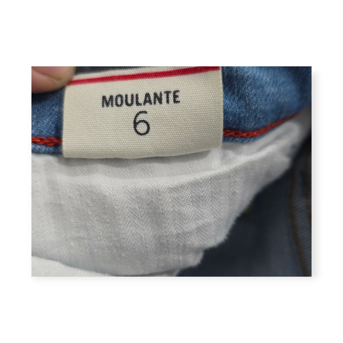 Pantalon Tommy Hilfiger Talla 6 Skinny De Mezclilla Clara