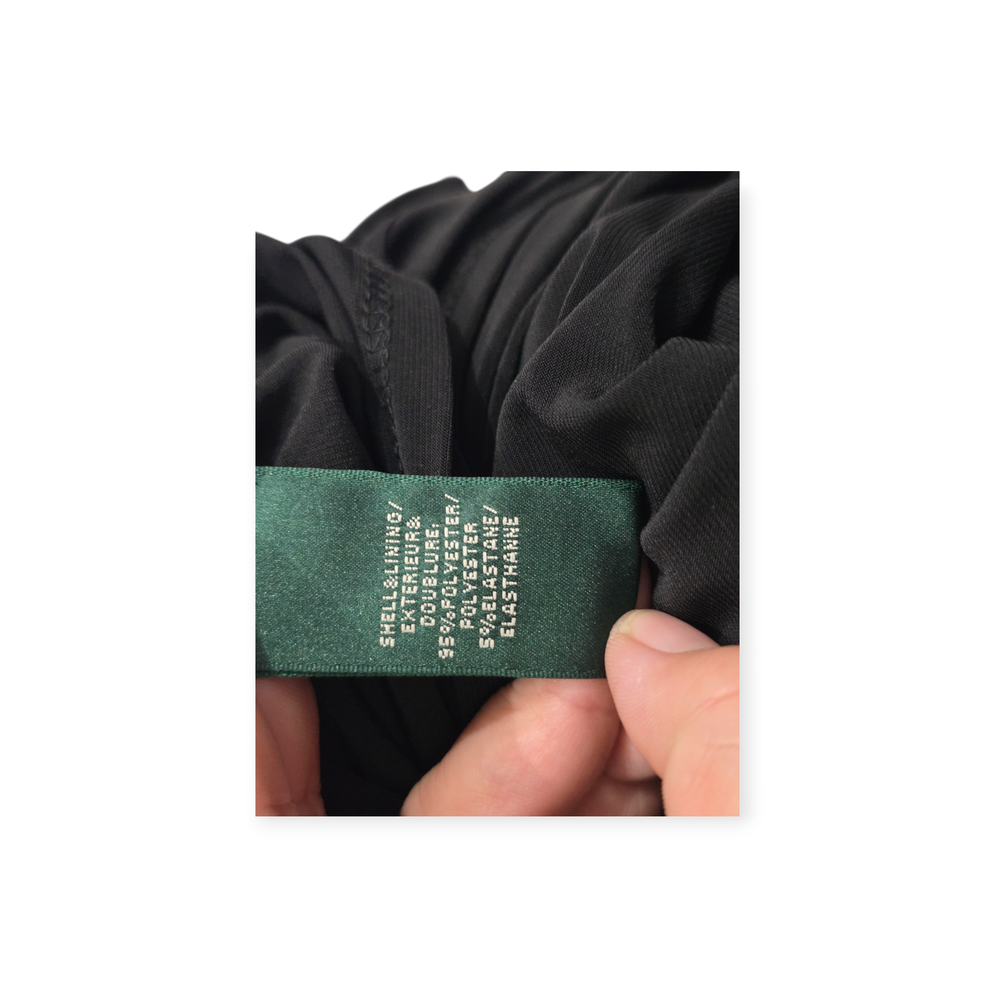 Vestido Mamga Corta Ralph Lauren Talla 10 Color Negro