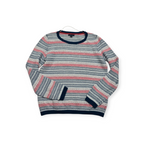 Sueter Tommy Hilfiger De Mujer L Rayados Azul/rojo/blanco