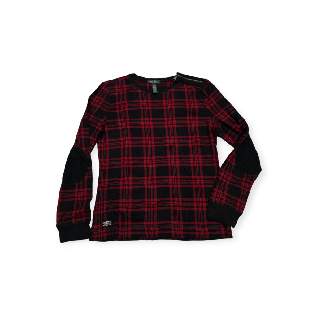 Playera Ralph Lauren Jeans Grande L Rojo/negro Con Coderas