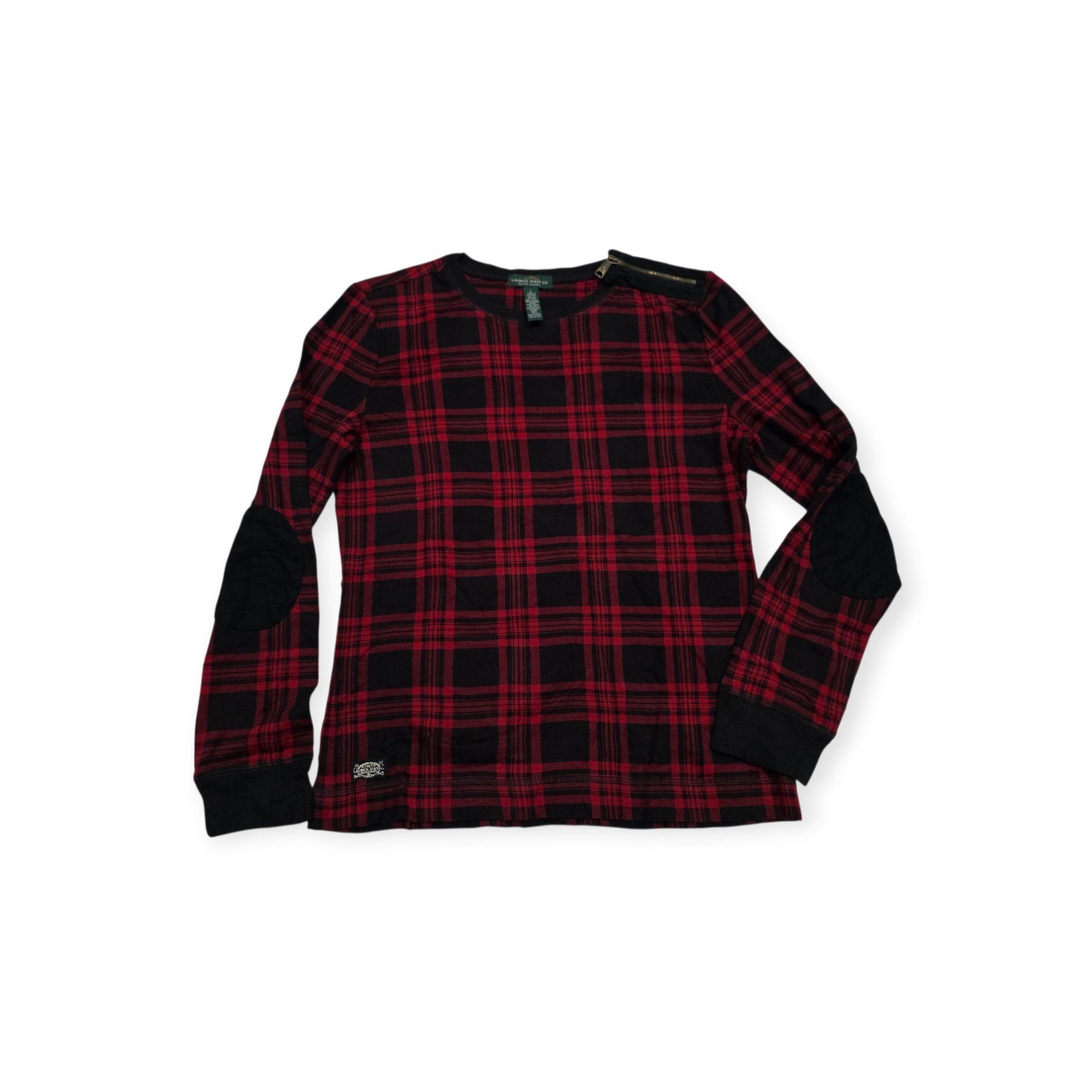 Playera Ralph Lauren Jeans Grande L Rojo/negro Con Coderas