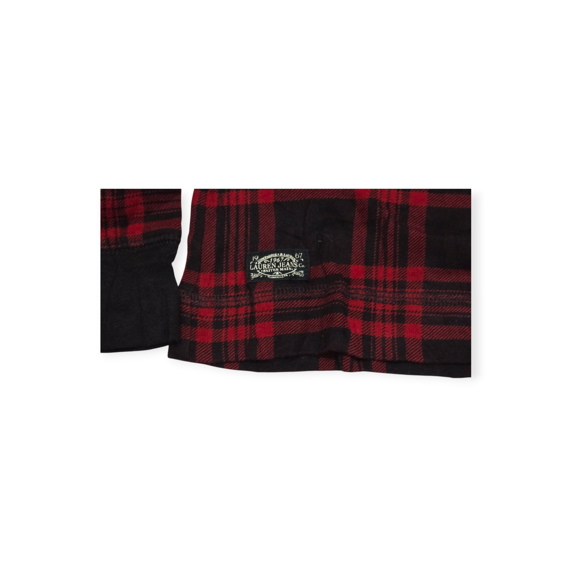 Playera Ralph Lauren Jeans Grande L Rojo/negro Con Coderas