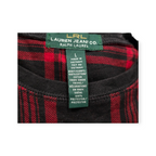Playera Ralph Lauren Jeans Grande L Rojo/negro Con Coderas