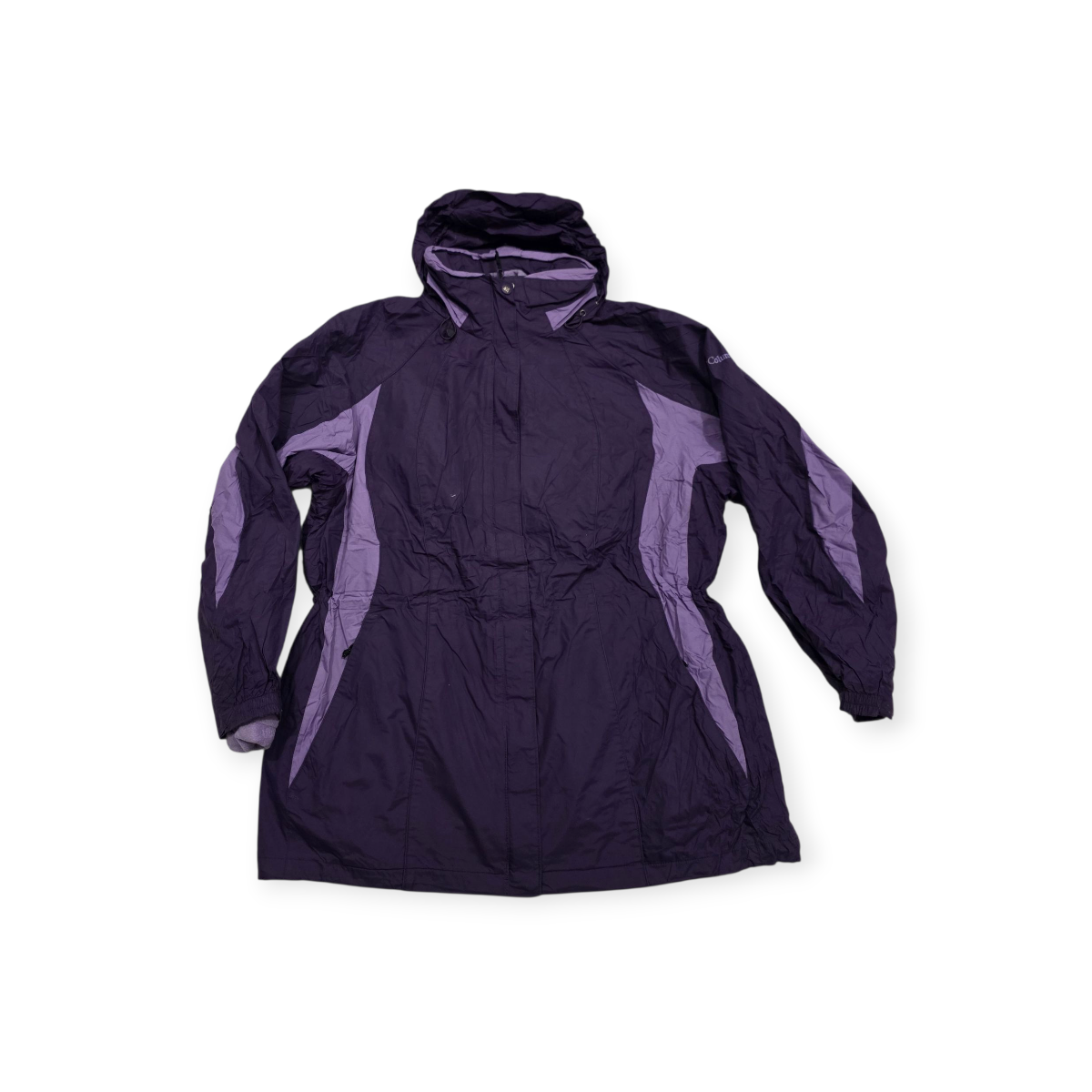 Chaqueta Columbia 3en1 T 1x Resistente Al Fríolluvia Morada
