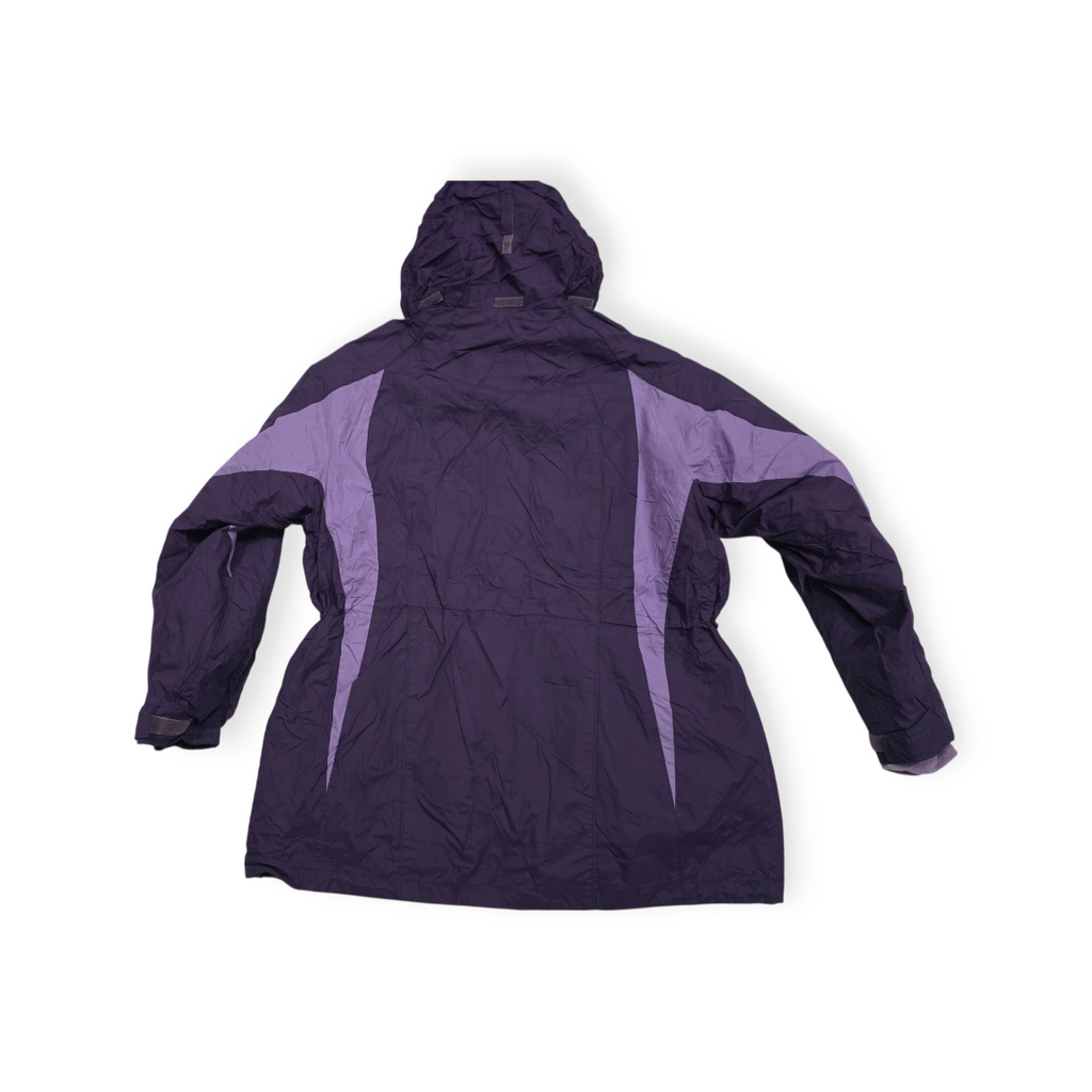 Chaqueta Columbia 3en1 T 1x Resistente Al Fríolluvia Morada