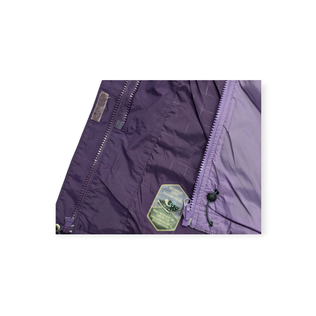 Chaqueta Columbia 3en1 T 1x Resistente Al Fríolluvia Morada