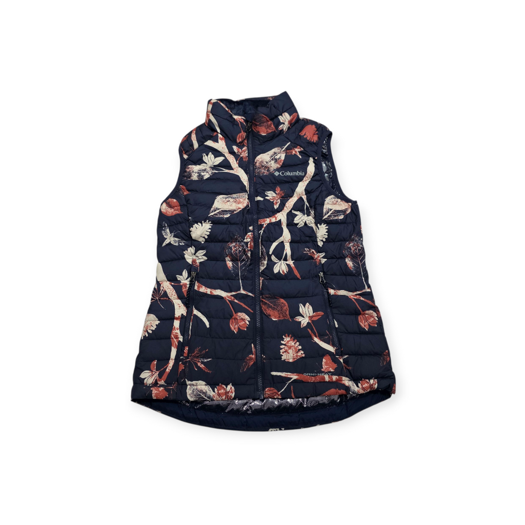 Chaleco Columbia Floral Omni-heat Mujer Talla Xs (Usado)