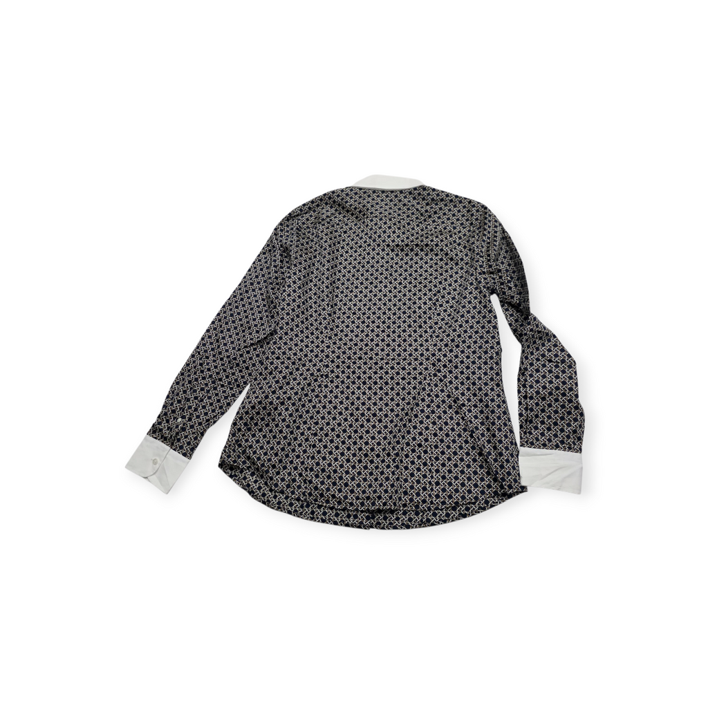 Camisa Brooks Brothers De Mujer Talla 8 Azul Con Cafe