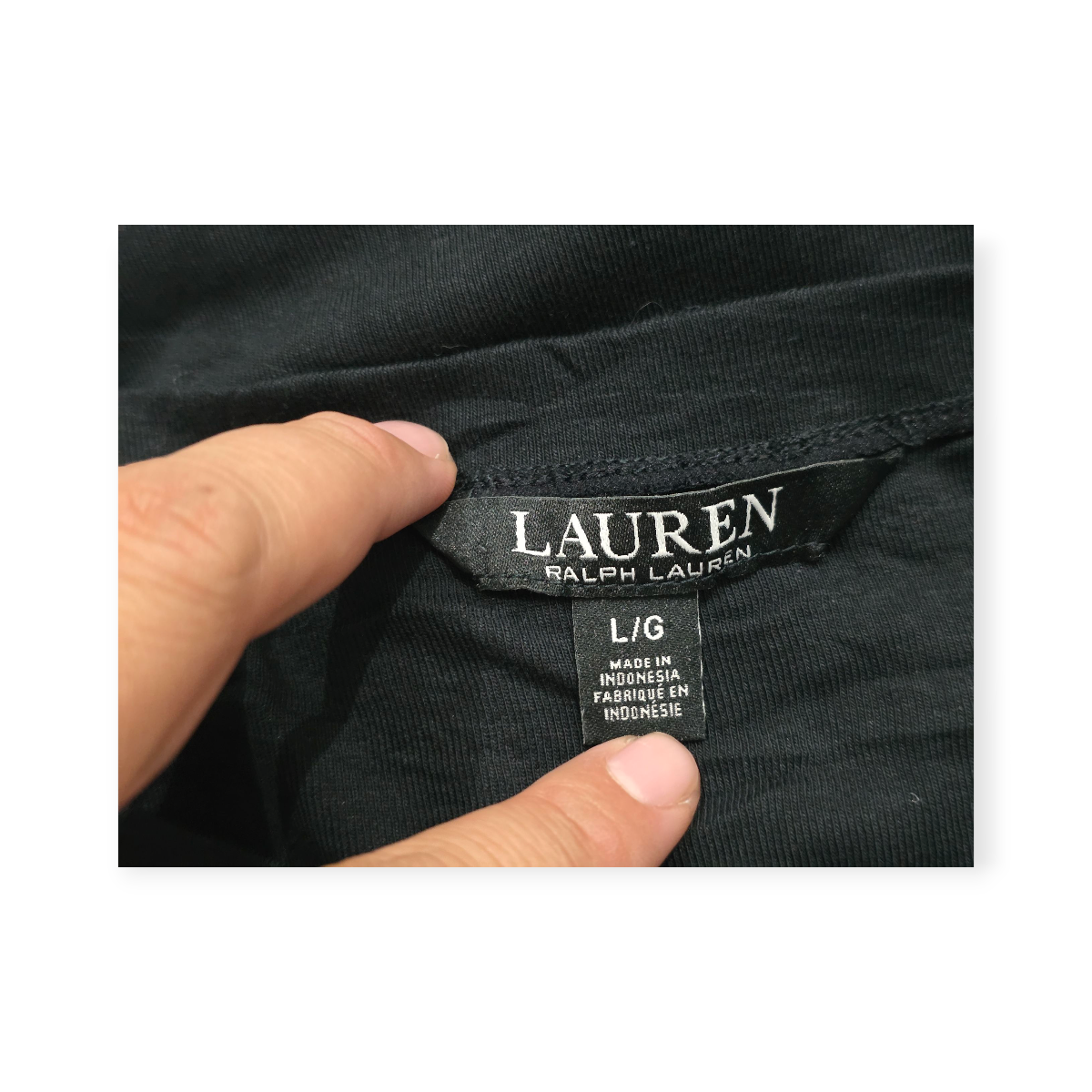 Playera Ralph Lauren De Mujer Grande L Negra Manga Corta