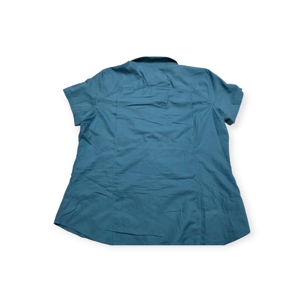 Camisa Columbia Pfg Sun Protection Azul Acero Manga Corta