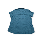 Camisa Columbia Pfg Sun Protection Azul Acero Manga Corta