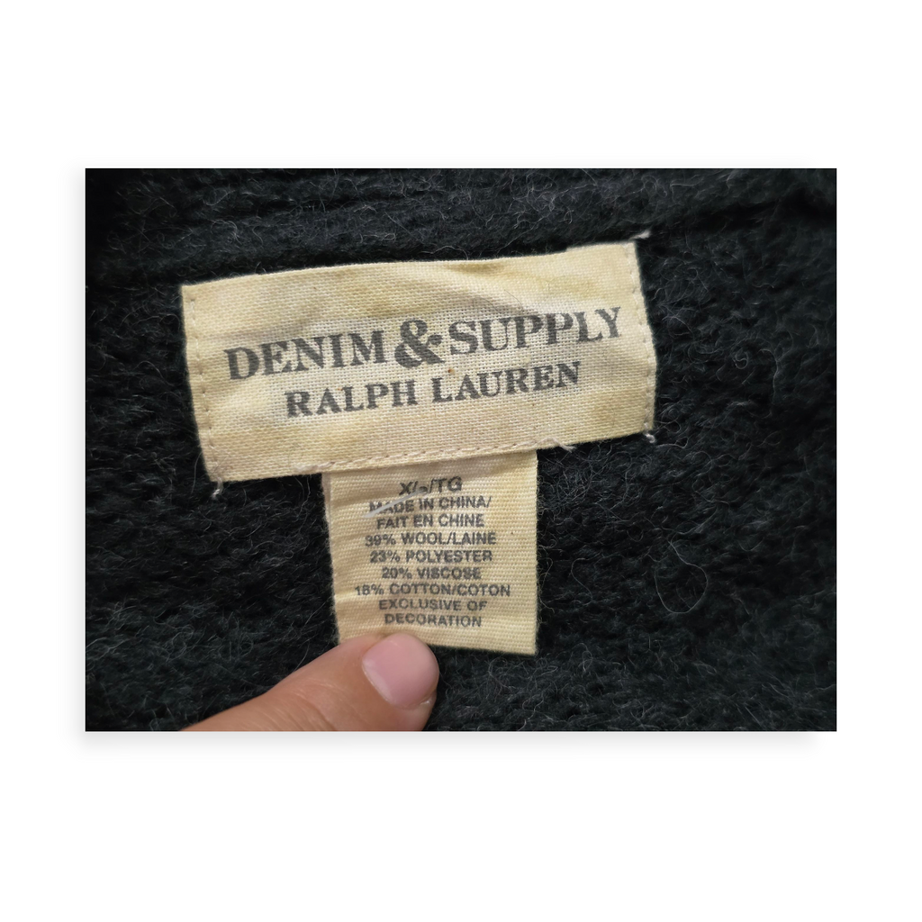 Sueter Ralph Lauren De Mujer Xgrande Xl Gris Oxford De Lana