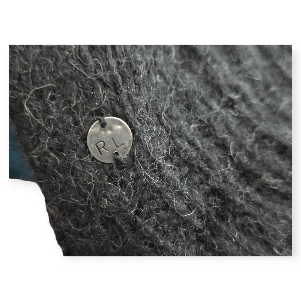 Sueter Ralph Lauren De Mujer Xgrande Xl Gris Oxford De Lana