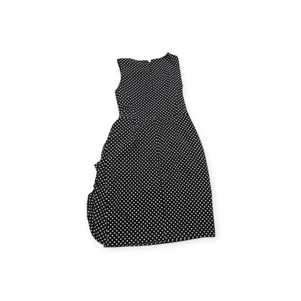 Vestido Ralph Lauren Wrap Negro Polka Dots Talla 2p