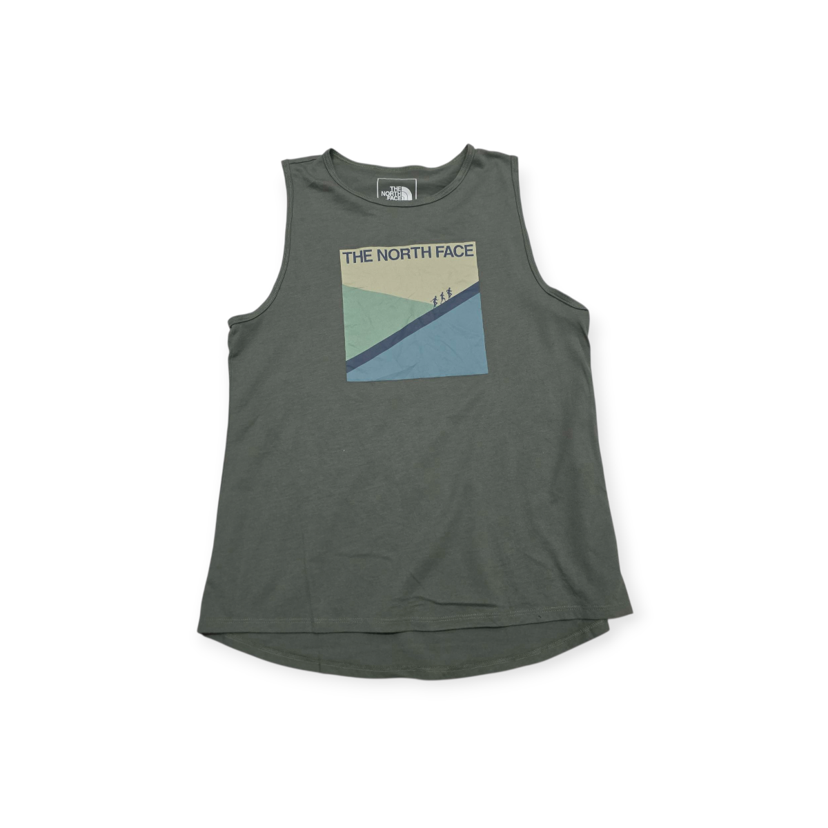 Playera The North Face Chico S Gris Sin Mangas De Mujer