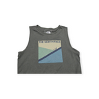 Playera The North Face Chico S Gris Sin Mangas De Mujer