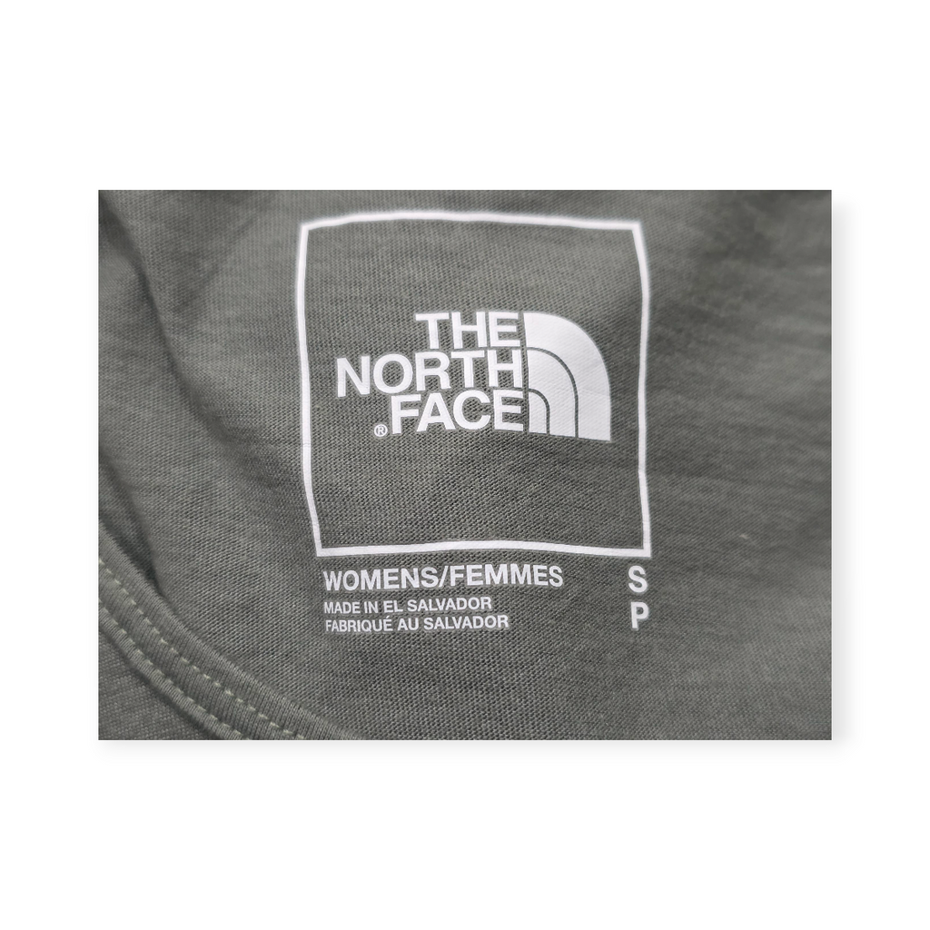 Playera The North Face Chico S Gris Sin Mangas De Mujer