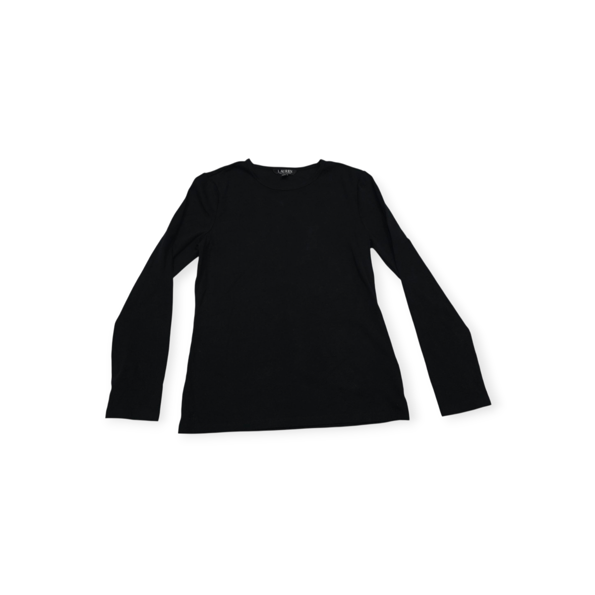 Playera Ralph Lauren Basica Mediana Color Negro Manga Larga