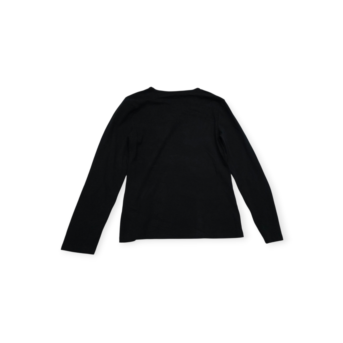 Playera Ralph Lauren Basica Mediana Color Negro Manga Larga
