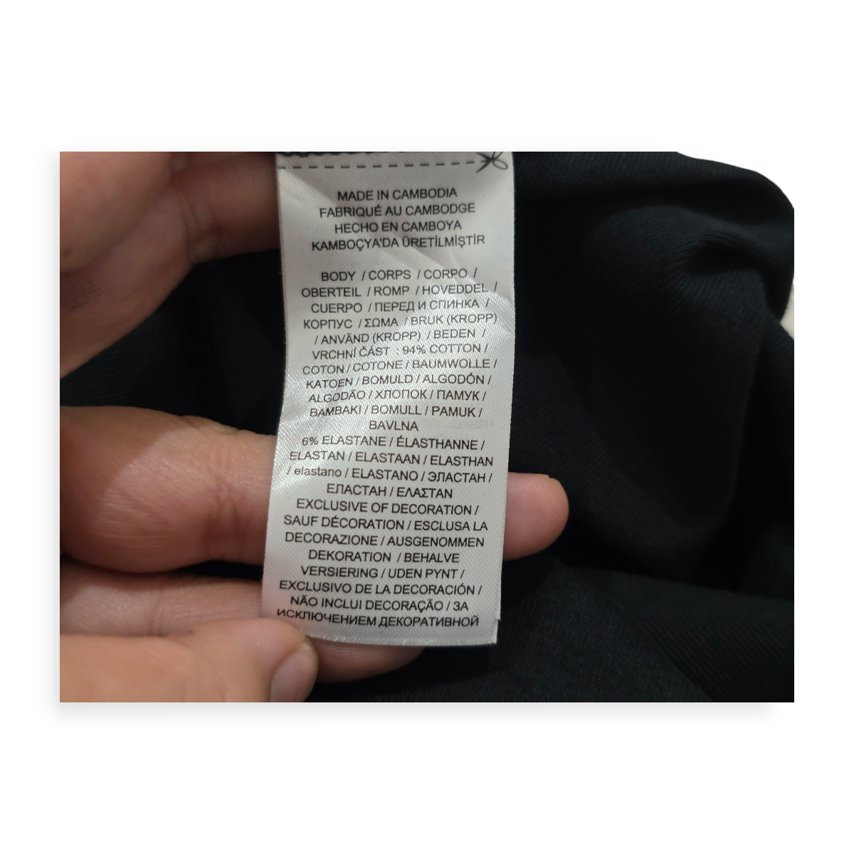 Playera Ralph Lauren Basica Mediana Color Negro Manga Larga