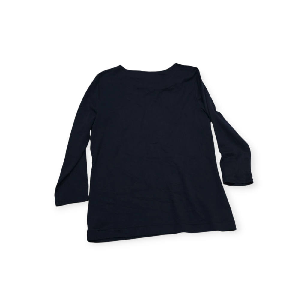 Playera Ralph Lauren Azul Marino Manga Larga Cuello Redondo
