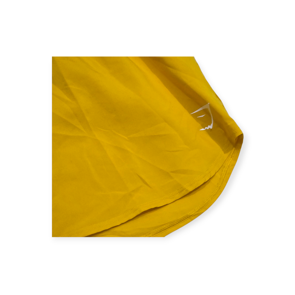 Short Gymshark Mediano M Amarillo De Mujer