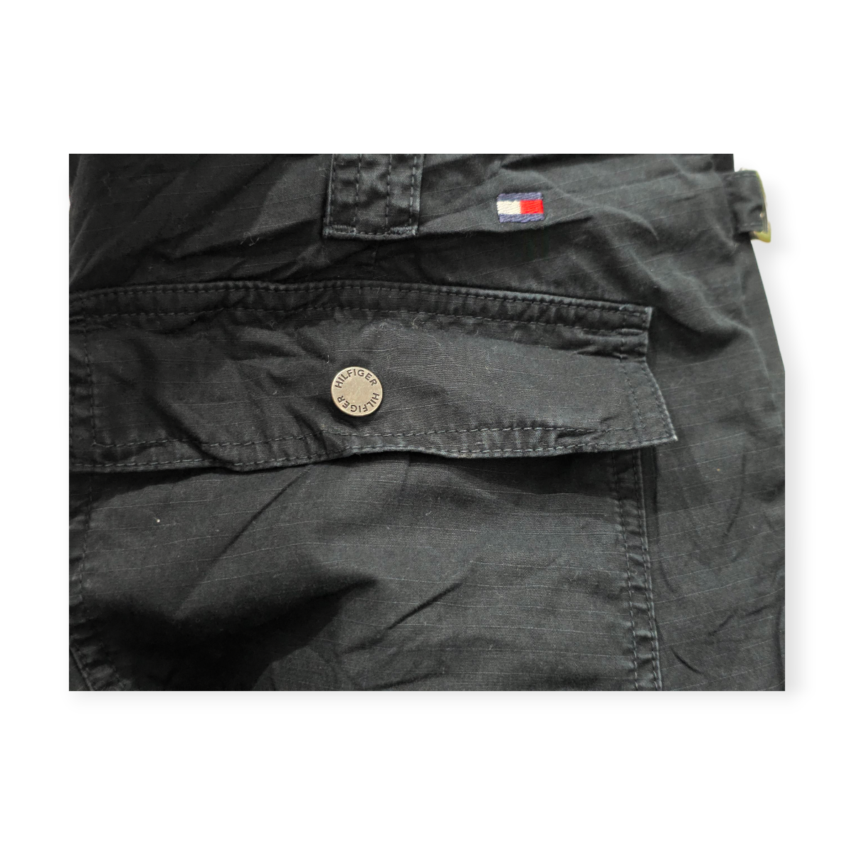 Pantalon Cargo Tommy Hilfiger Negro Talla 8