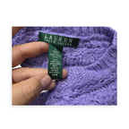 Sueter Ralph Lauren Color Lila De Alpaca De Mujer