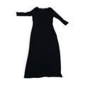 Maxi Vestido Azul Profundo De Mujer Talla 16 Manga Larga