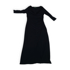 Maxi Vestido Azul Profundo De Mujer Talla 16 Manga Larga