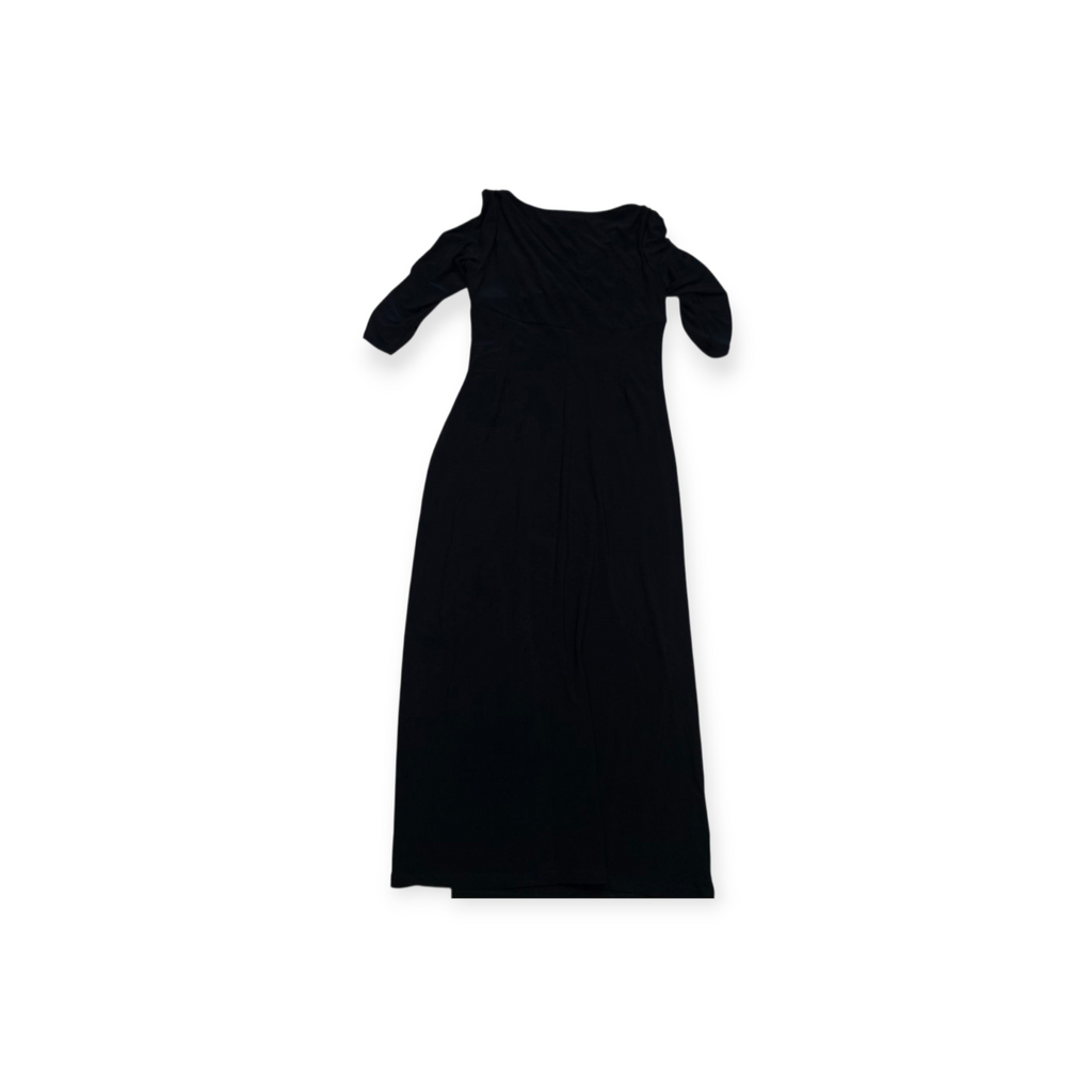 Maxi Vestido Azul Profundo De Mujer Talla 16 Manga Larga