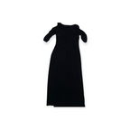 Maxi Vestido Azul Profundo De Mujer Talla 16 Manga Larga