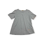 Playera Burberry De Mujer Xgrande Xl Gris Manga Corta