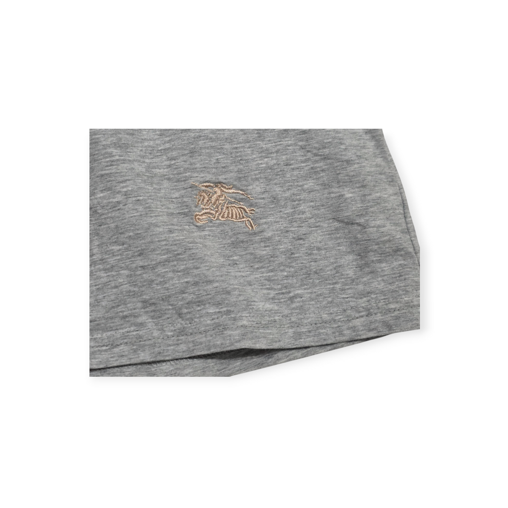Playera Burberry De Mujer Xgrande Xl Gris Manga Corta