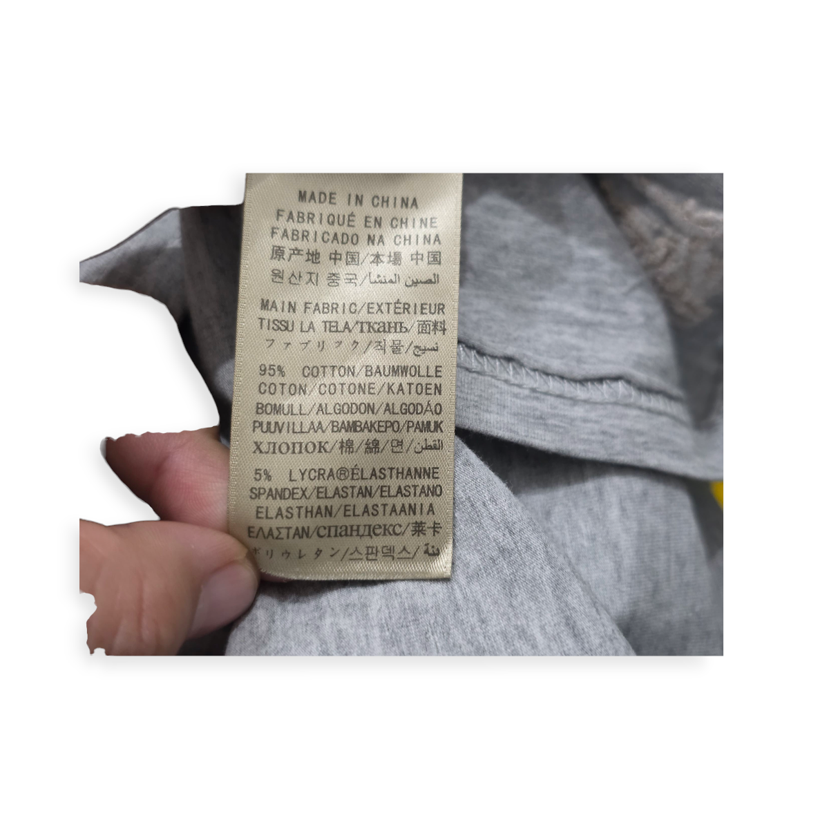 Playera Burberry De Mujer Xgrande Xl Gris Manga Corta