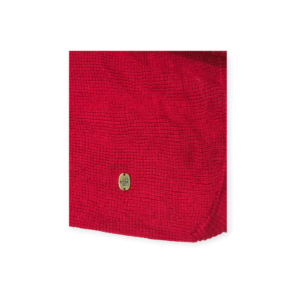 Sueter Ralph Lauren De Mujer Color Rojo Turtle Neck Talla 1x