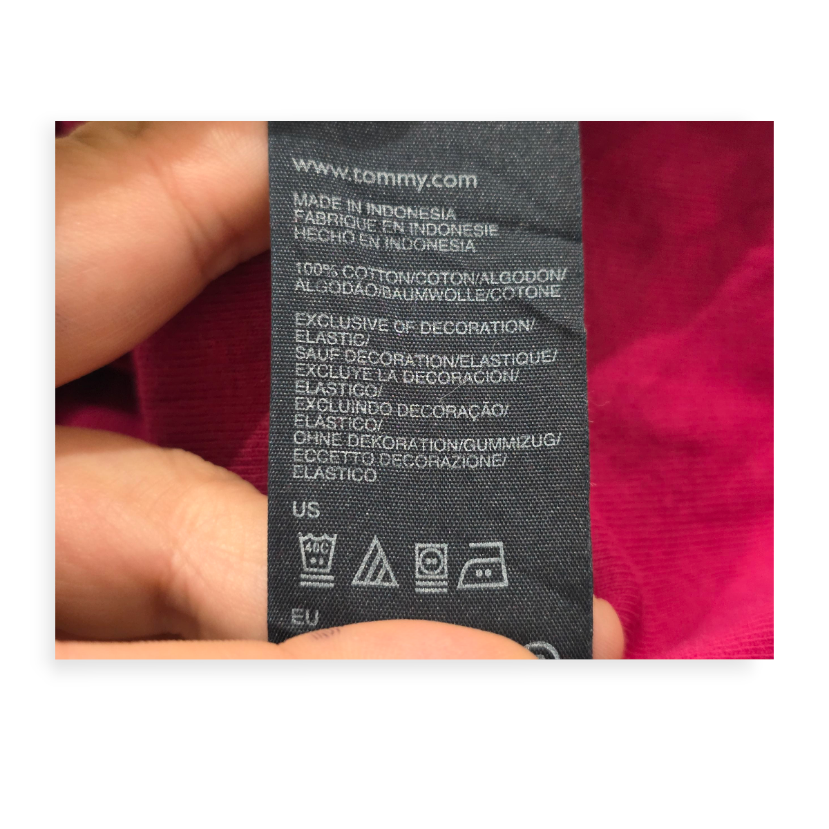 Playera Tommy Hilfiger Mujer Extra Extra Grande Bugambilia