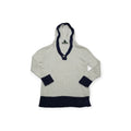 Sueter Con Gorro Ralph Lauren Petite Blanco Con Azul