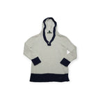 Sueter Con Gorro Ralph Lauren Petite Blanco Con Azul
