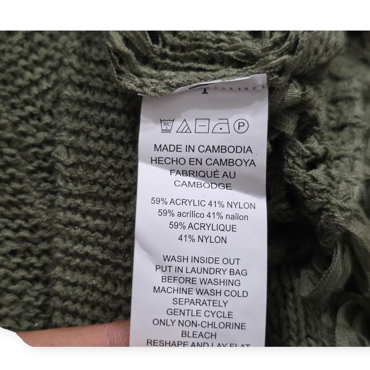 Cardigan Michael Kors Verde Flecos Tejido Calado Talla S