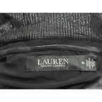 Vestido Lauren Ralph Lauren Negro Brillante Talla 10
