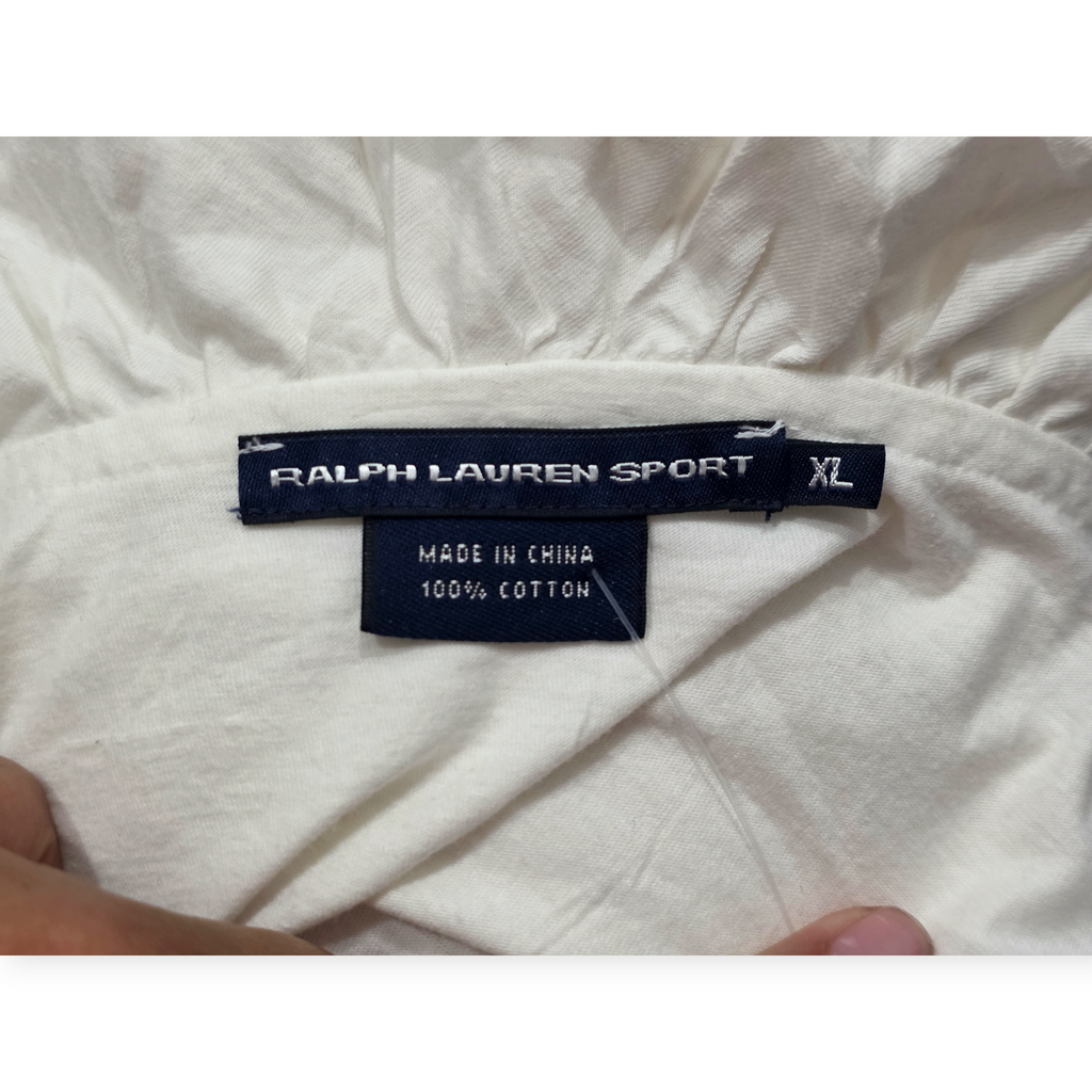 Blusa Ralph Lauren Sport De Mujer Xl Manga Corta Con Olanes