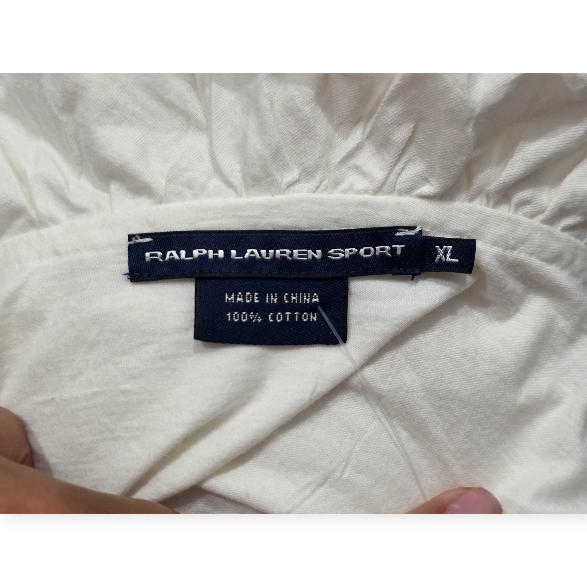 Blusa Ralph Lauren Sport De Mujer Xl Manga Corta Con Olanes