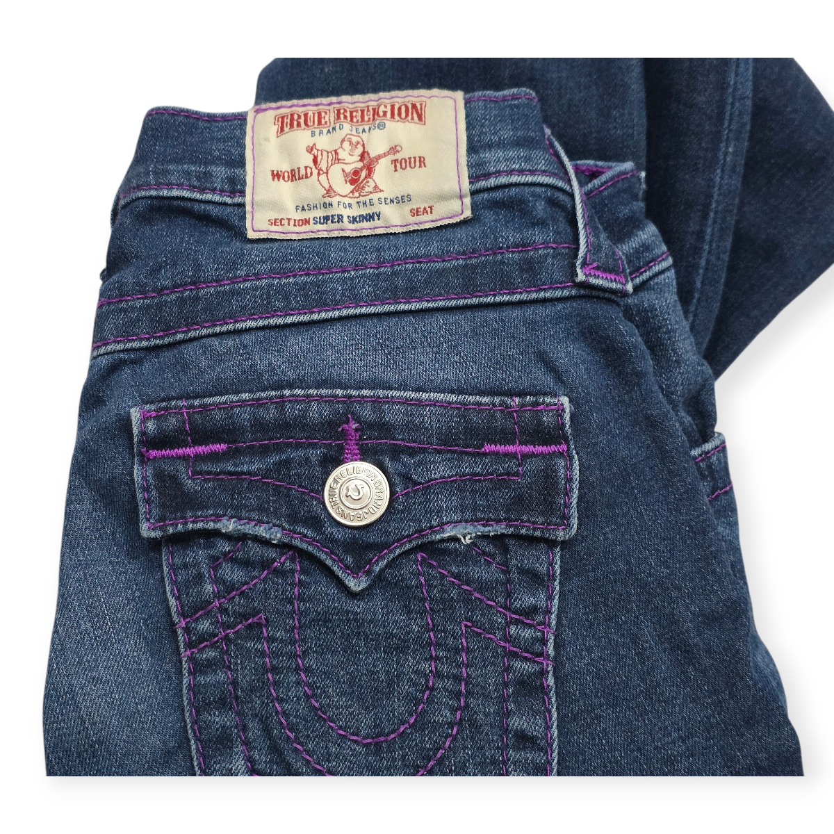 Pantalon True Religion Talla 25 Section Super Skinny