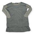 Blusa Ralph Lauren Grande L Gris Con Lunares